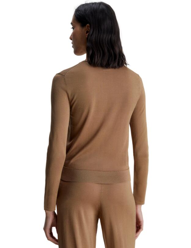 Calvin Klein Long Sleeve Top Tigers Eye