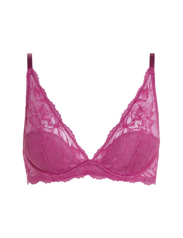 Calvin Klein Seductive Comfort Plunge Bra Wild Aster