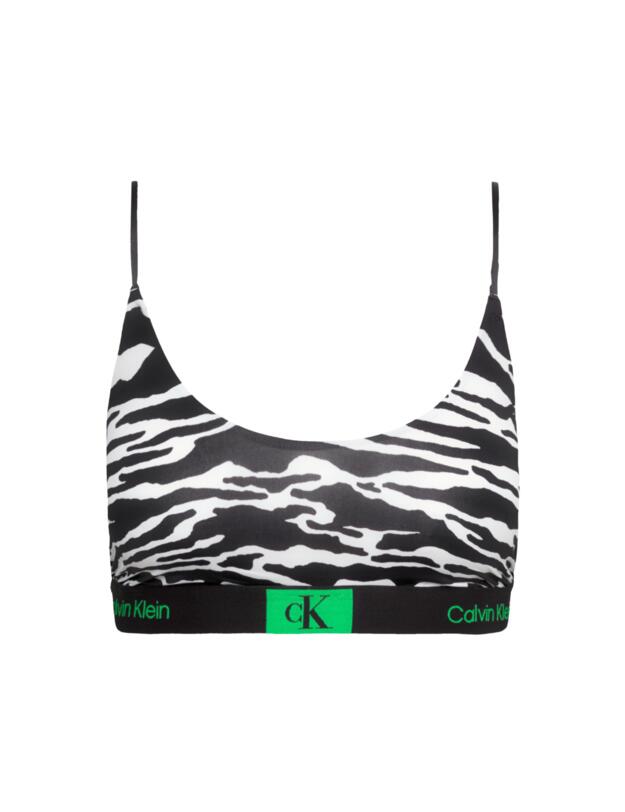 Calvin Klein CK96 Bralette Split Tiger Print/Black