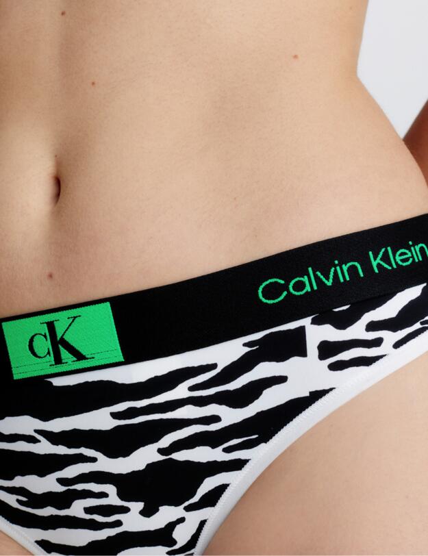 Calvin Klein CK96 Thong Split Tiger Print/Black