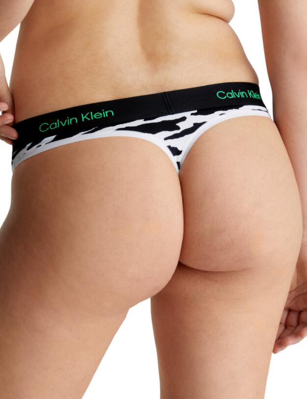 Calvin Klein CK96 Thong Split Tiger Print/Black