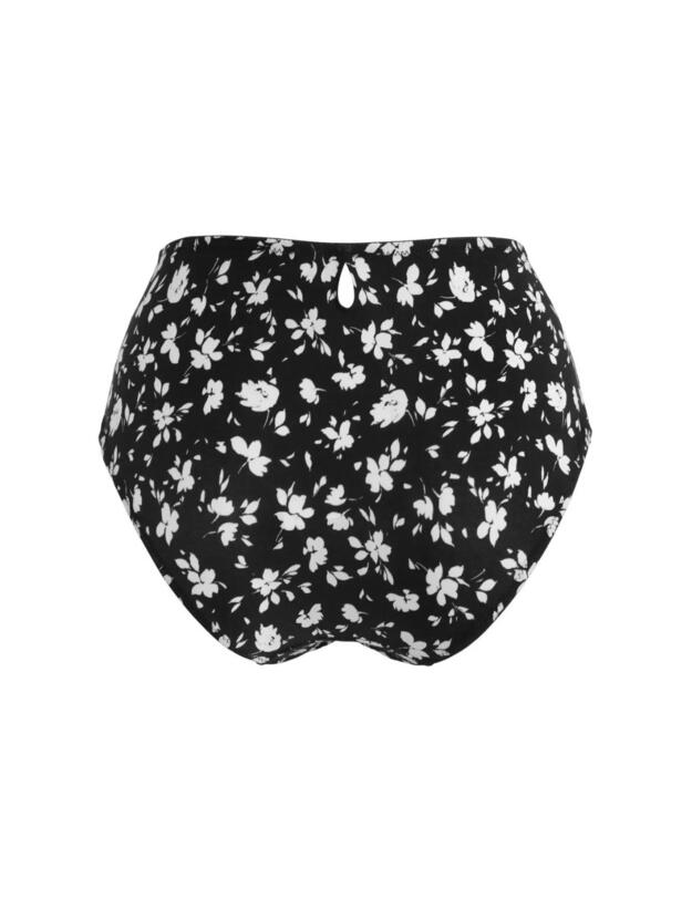 Pour Moi Aura Deep Briefs Black Floral