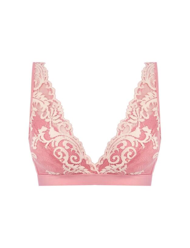 Wacoal Instant Icon Bralette Bridal Rose/ Crystal Pink 