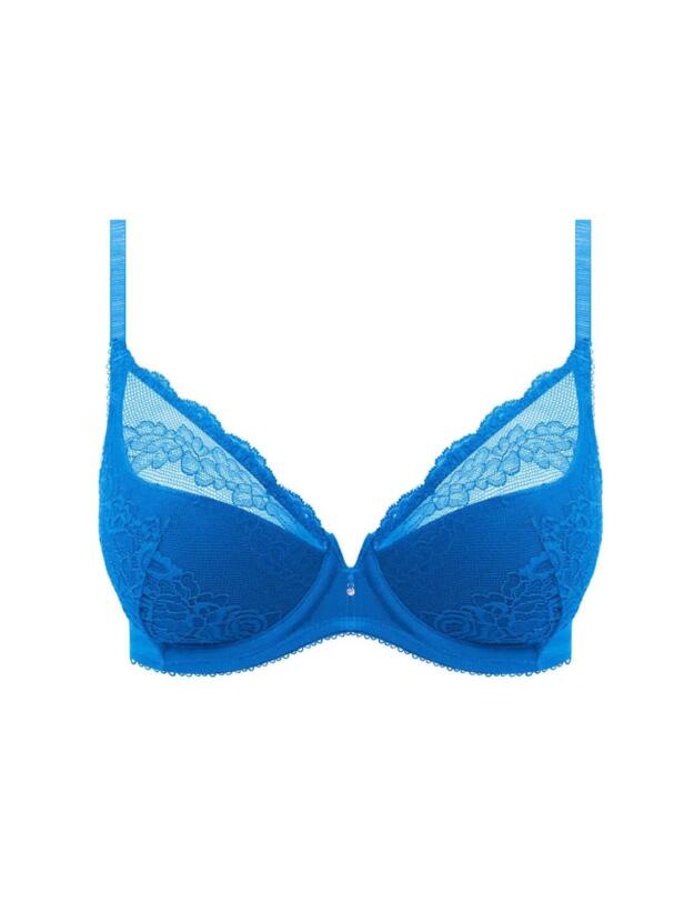 Wacoal Ravissant Underwired Plunge Bra Indigo Bunting 