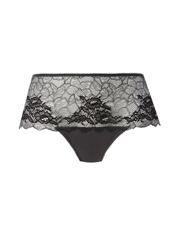 Wacoal Lace Perfection Short Brief Charcoal