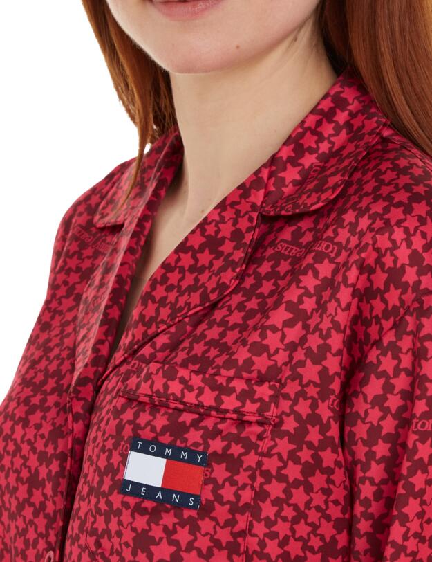 Tommy Hilfiger Tommy Jeans Pyjama Set TJ Star Rouge AOP