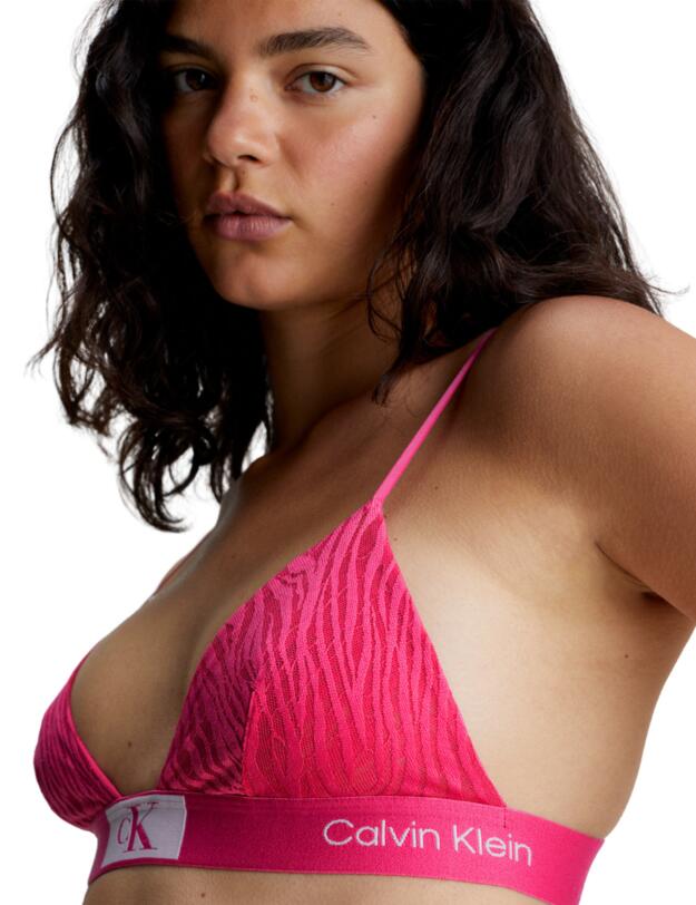 Calvin Klein CK96 Triangle Bra Fuchsia Rose
