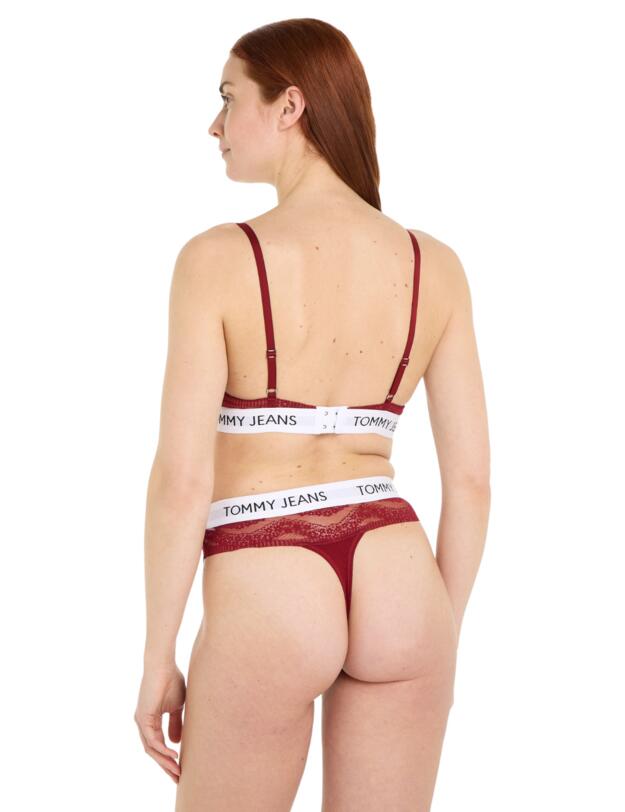 Tommy Hilfiger Heritage Lace Thong Rouge