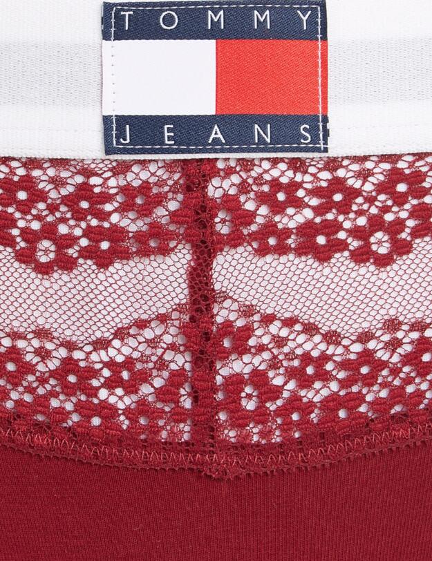 Tommy Hilfiger Heritage Lace Thong Rouge