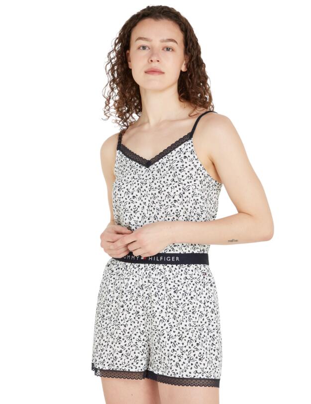 Tommy Hilfiger TH Original Woven Short Print Feather Print Ecru