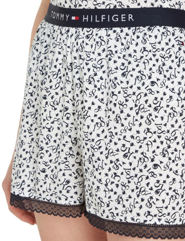 Tommy Hilfiger TH Original Woven Short Print Feather Print Ecru