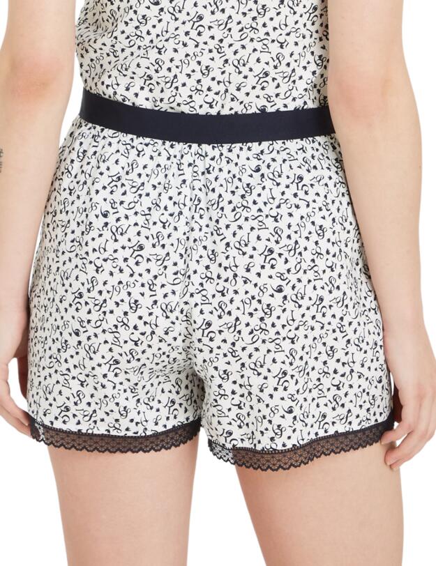 Tommy Hilfiger TH Original Woven Short Print Feather Print Ecru
