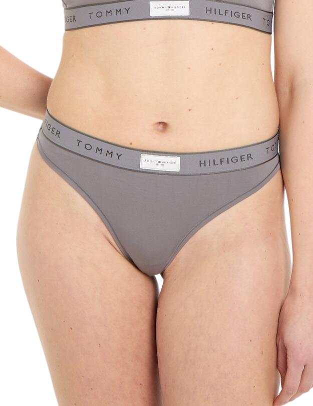Tommy Hilfiger TH Established Thong Fossil Grey 
