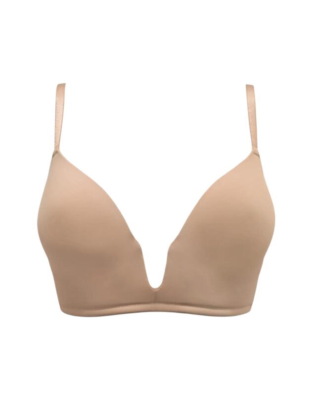  Pour Moi Definitions Plunge Push Up Multi Bra Sand 