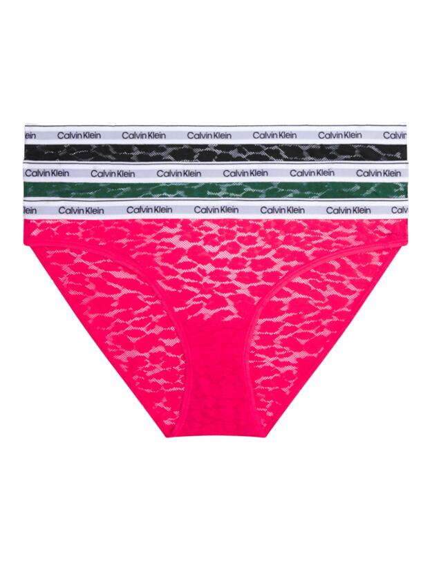 Calvin Klein Pack of 3 Briefs Black/Tea Berry/ Garden Topiary