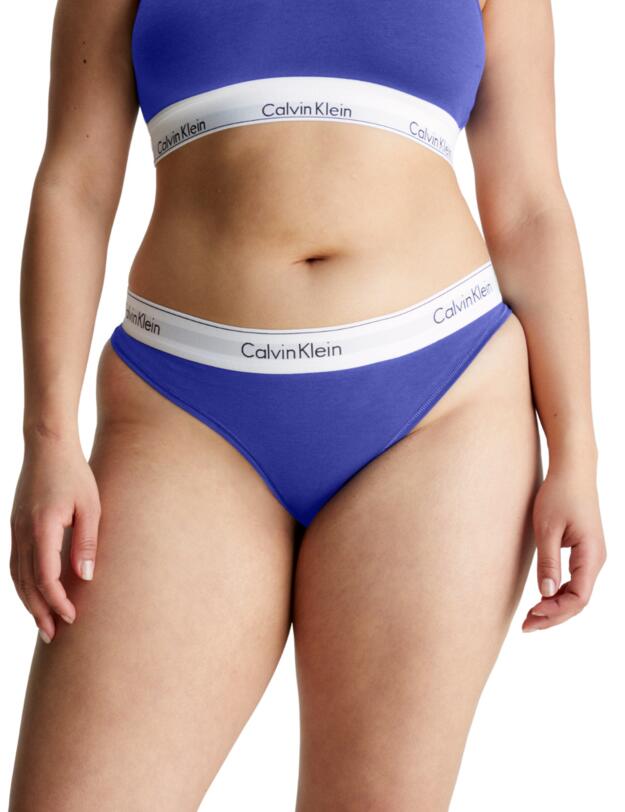 Calvin Klein Modern Cotton Thong Spectrum Blue