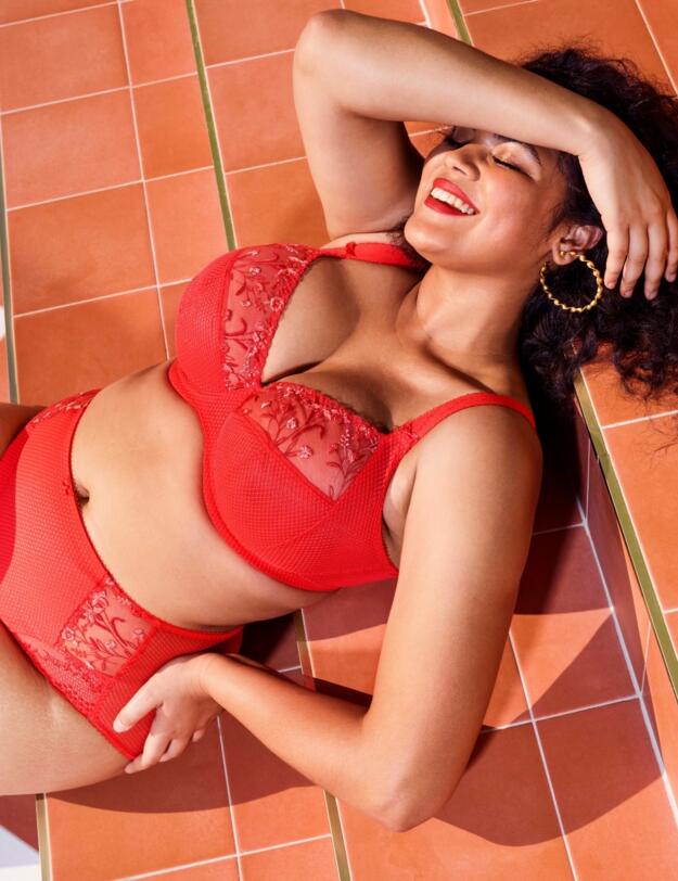 Elomi Charley Underwired Plunge Bra Salsa
