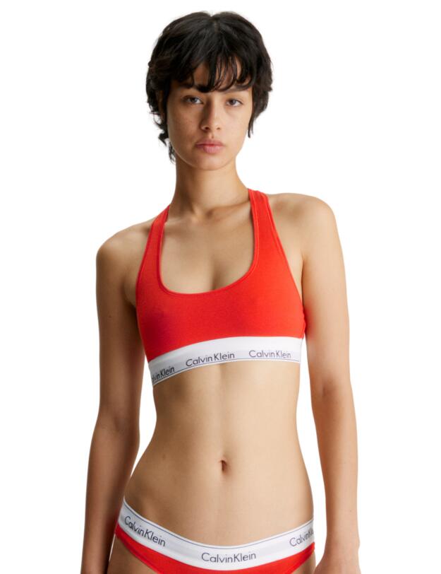 Calvin Klein Modern Cotton Bralette Spicy Orange