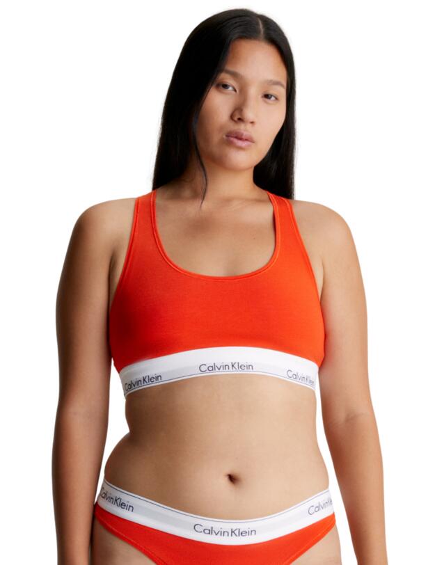 Calvin Klein Modern Cotton Bralette Spicy Orange
