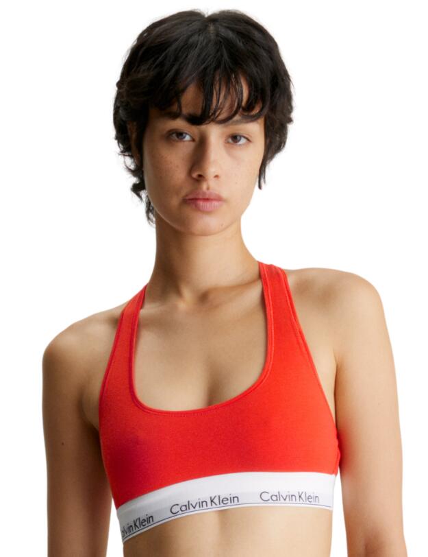 Calvin Klein Modern Cotton Bralette Spicy Orange
