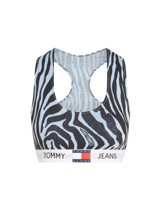 Tommy Hilfiger Heritage Print Unlined Bralette Tj Zebra AOP