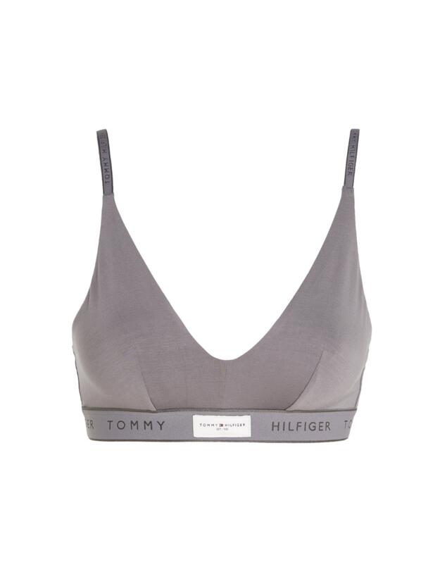 Tommy Hilfiger TH Established Triangle Bra Fossil Grey 