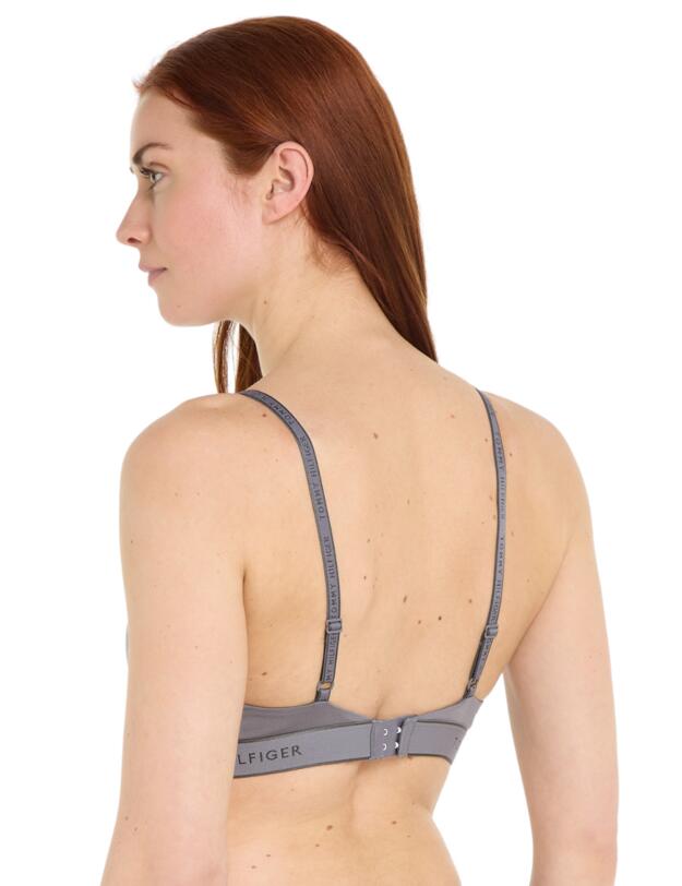 Tommy Hilfiger TH Established Triangle Bra Fossil Grey 