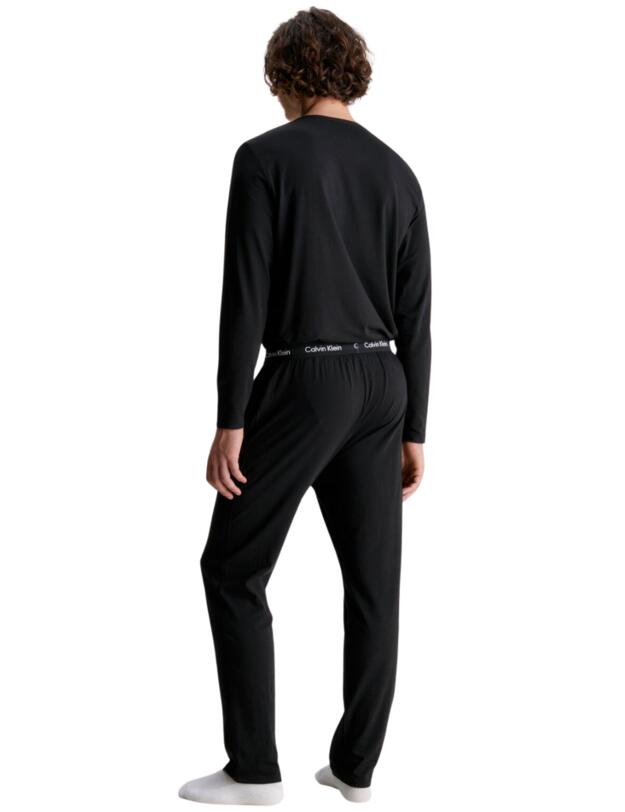 Calvin Klein Mens Cotten Stretch Pyjama Set Black 