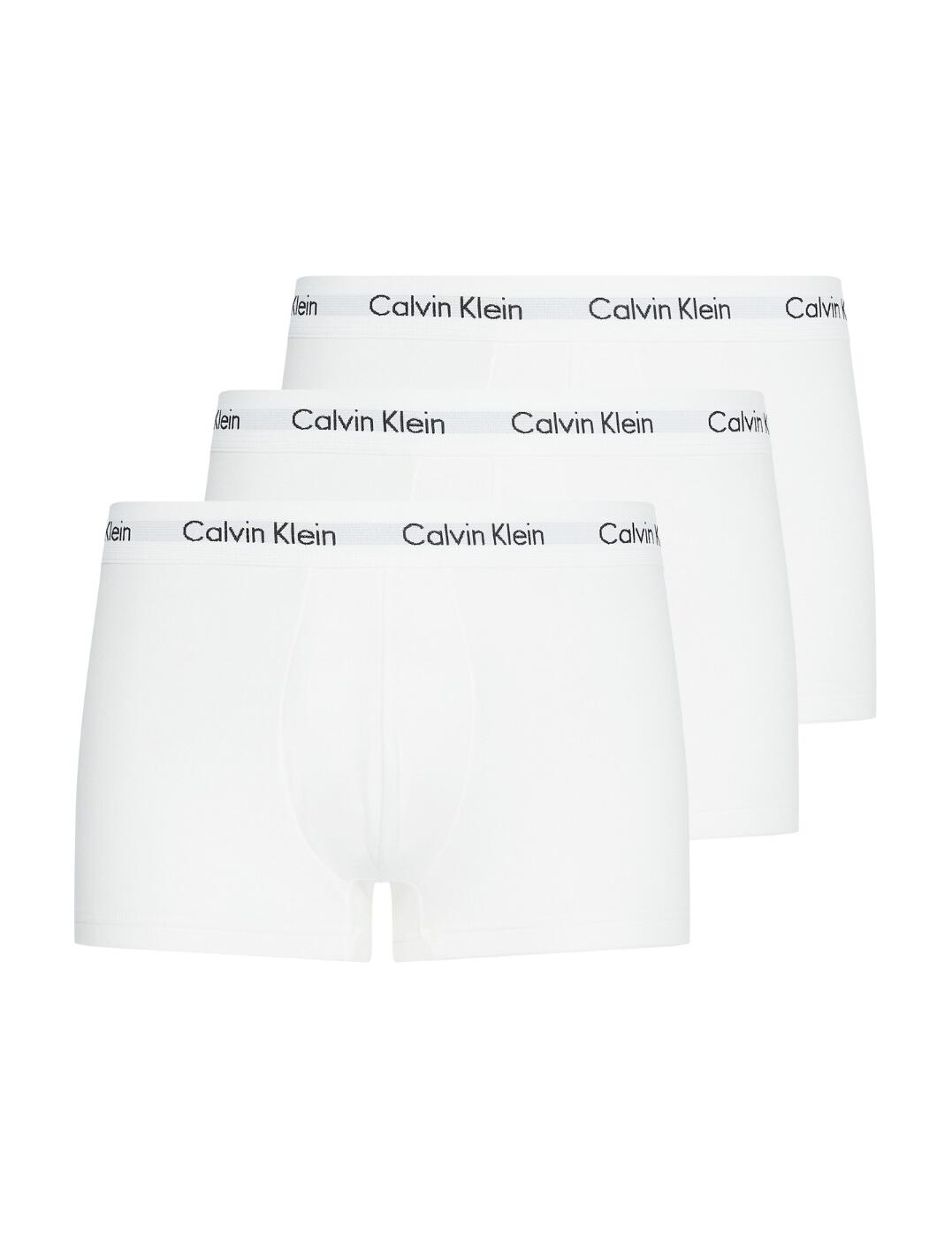 Calvin Klein Mens Cotton Stretch Three Pack Low Rise Trunks - Belle ...