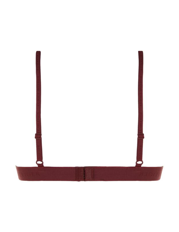 Tommy Hilfiger TH Established Triangle Bra Deep Rouge