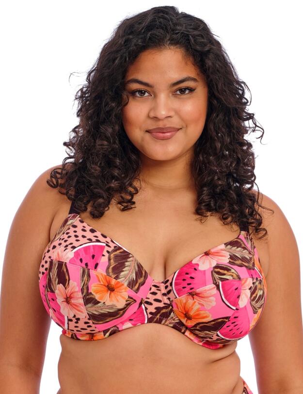 Elomi Cabana Nights Plunge Bikini Top Multi 