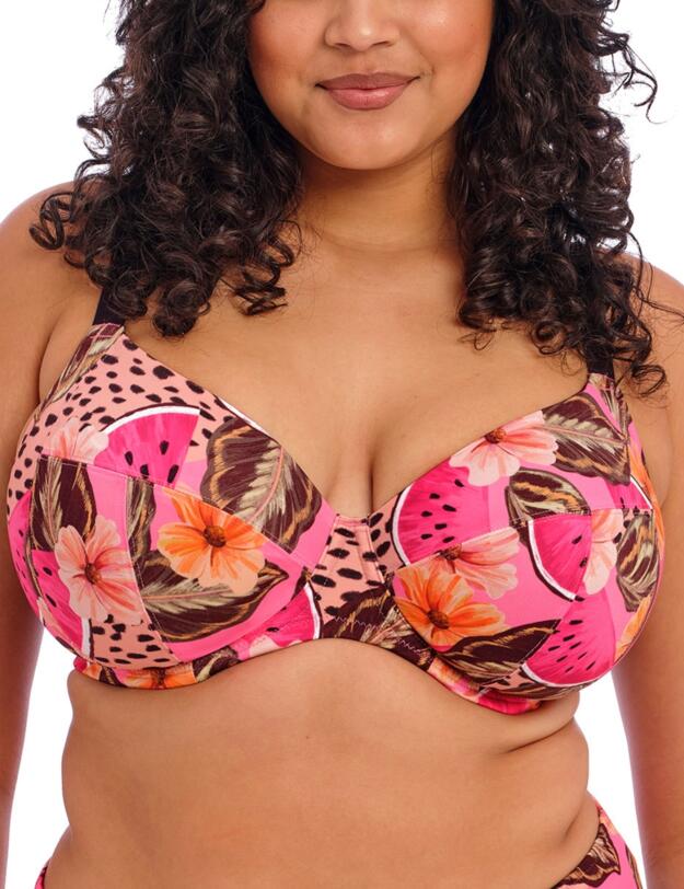 Elomi Cabana Nights Plunge Bikini Top Multi 