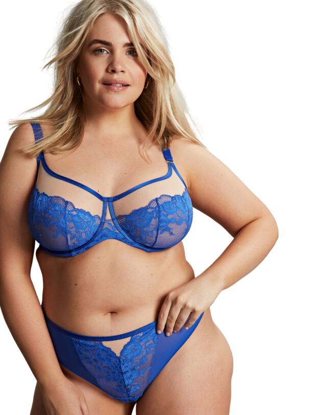 Sculptresse by Panache Josephine Thong Cobalt/Latte