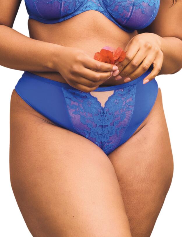 Sculptresse by Panache Josephine Thong Cobalt/Latte