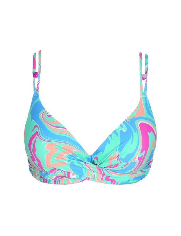 Marie Jo Arubani Padded Plunge Bikini Top Ocean Swirl