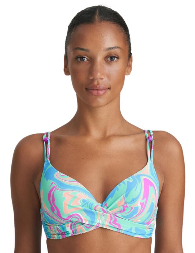 Marie Jo Arubani Padded Plunge Bikini Top Ocean Swirl