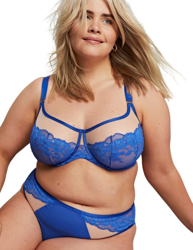 Sculptresse by Panache Josephine High Leg Brief Cobalt/Latte