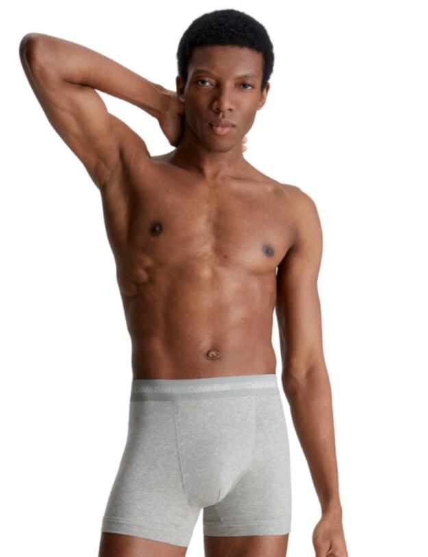 Calvin Klein Cotton Stretch 3 Pack Briefs Phantom Grey/Palace Blue/Vaporous Grey