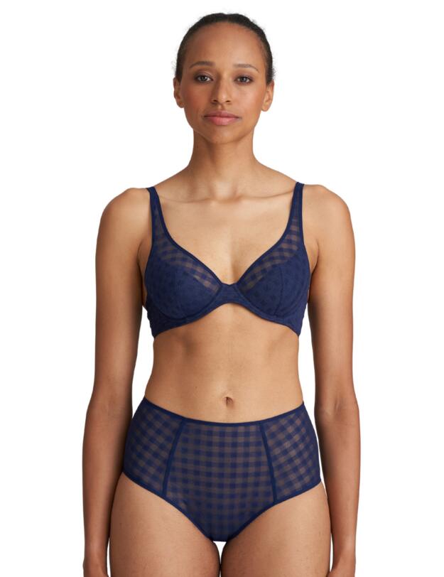 Marie Jo Jereme Half Padded Plunge Bra Sapphire Blue