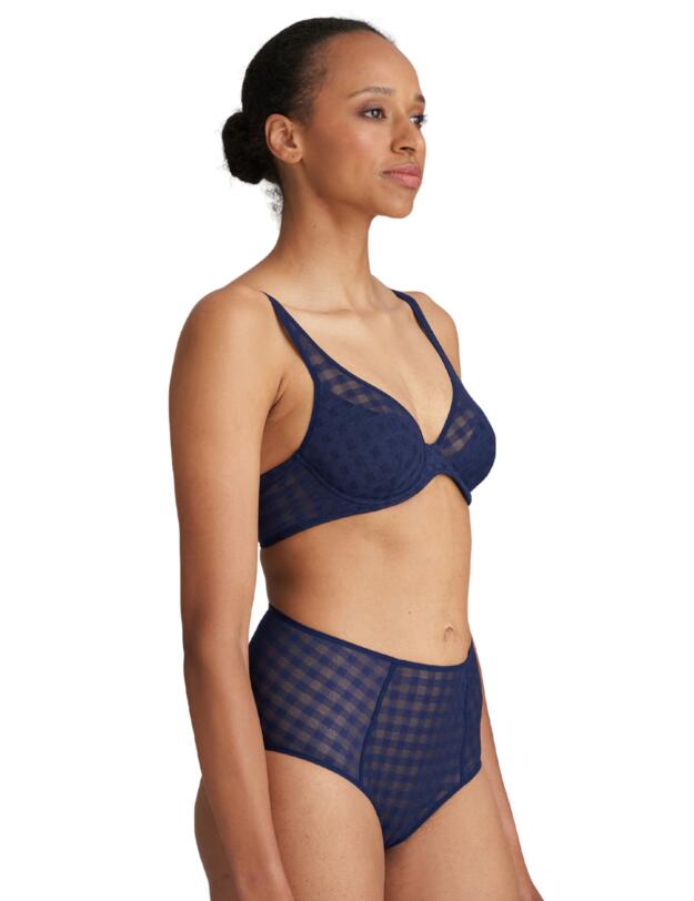 Marie Jo Jereme Half Padded Plunge Bra Sapphire Blue