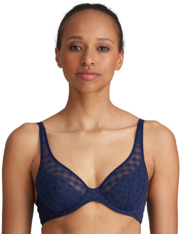Marie Jo Jereme Half Padded Plunge Bra Sapphire Blue