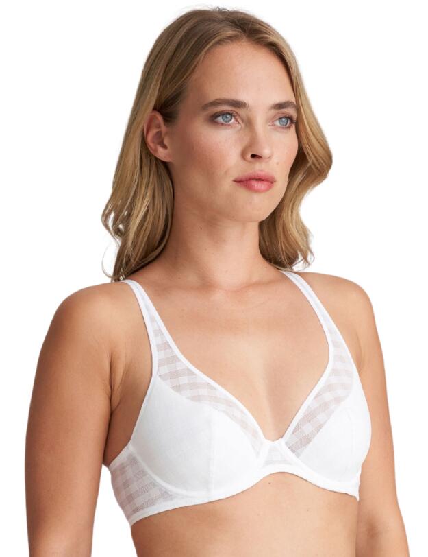 Marie Jo Jereme Half Padded Plunge Bra White