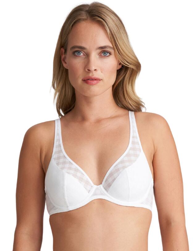 Marie Jo Jereme Half Padded Plunge Bra White