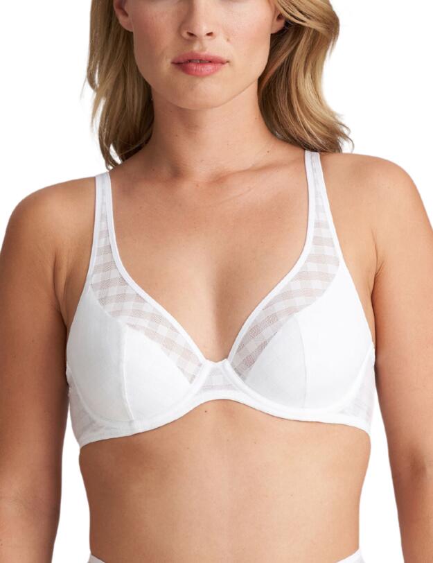 Marie Jo Jereme Half Padded Plunge Bra White