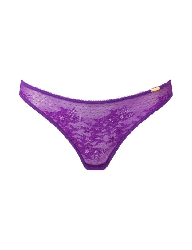 Gossard Glossies Lace Thong Ultra Violet