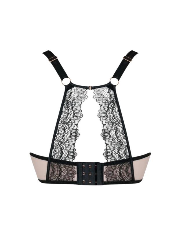 Scantilly by Curvy Kate Exposed Plunge Bra Pink/Black