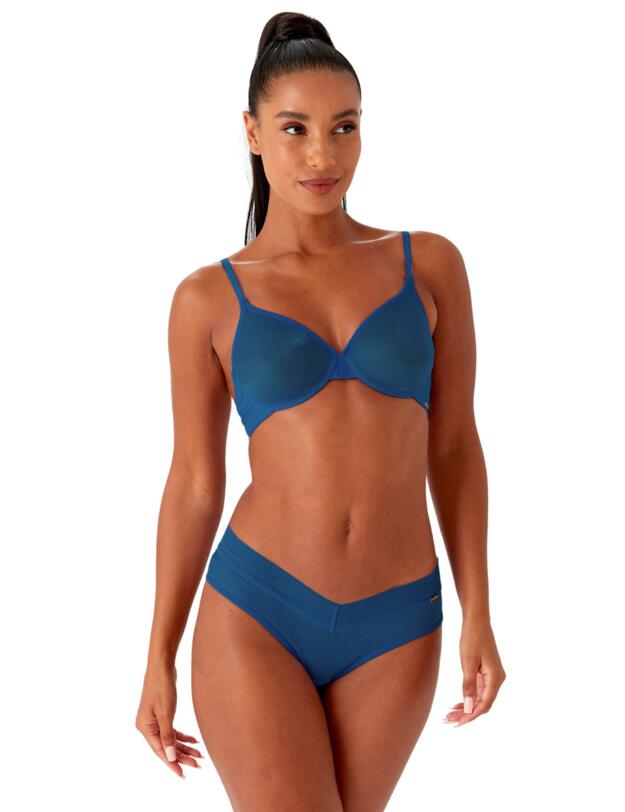 Gossard Glossies Sheer Bra Teal