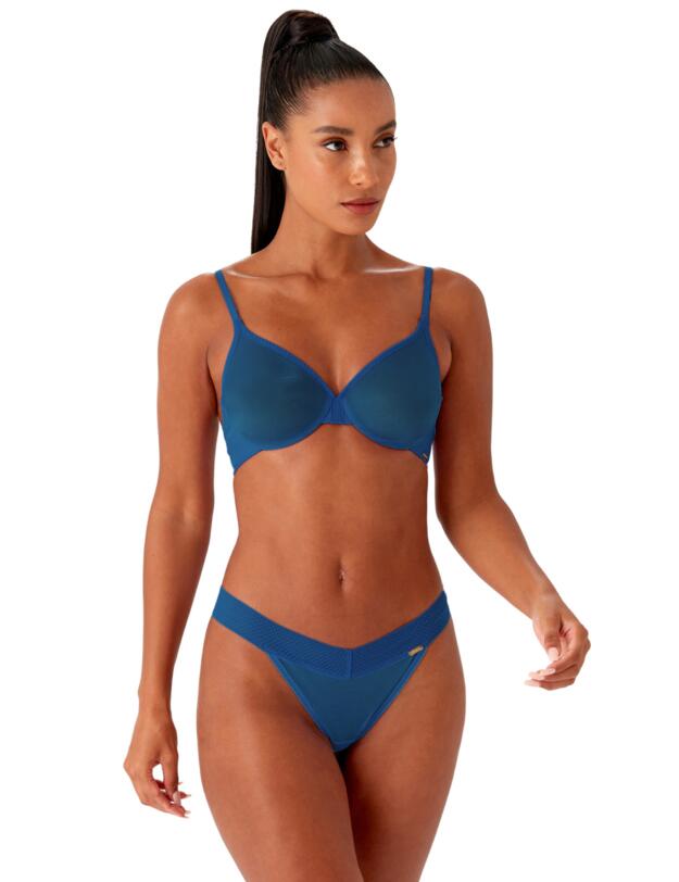 Gossard Glossies Sheer Bra Teal