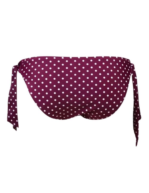 Pour Moi Hot Spots Tie Side Bikini Brief in Sangria