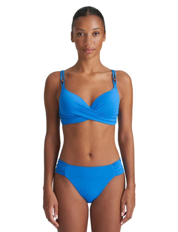Marie Jo Flidais Padded Plunge Bikini Top Blue Mistral 